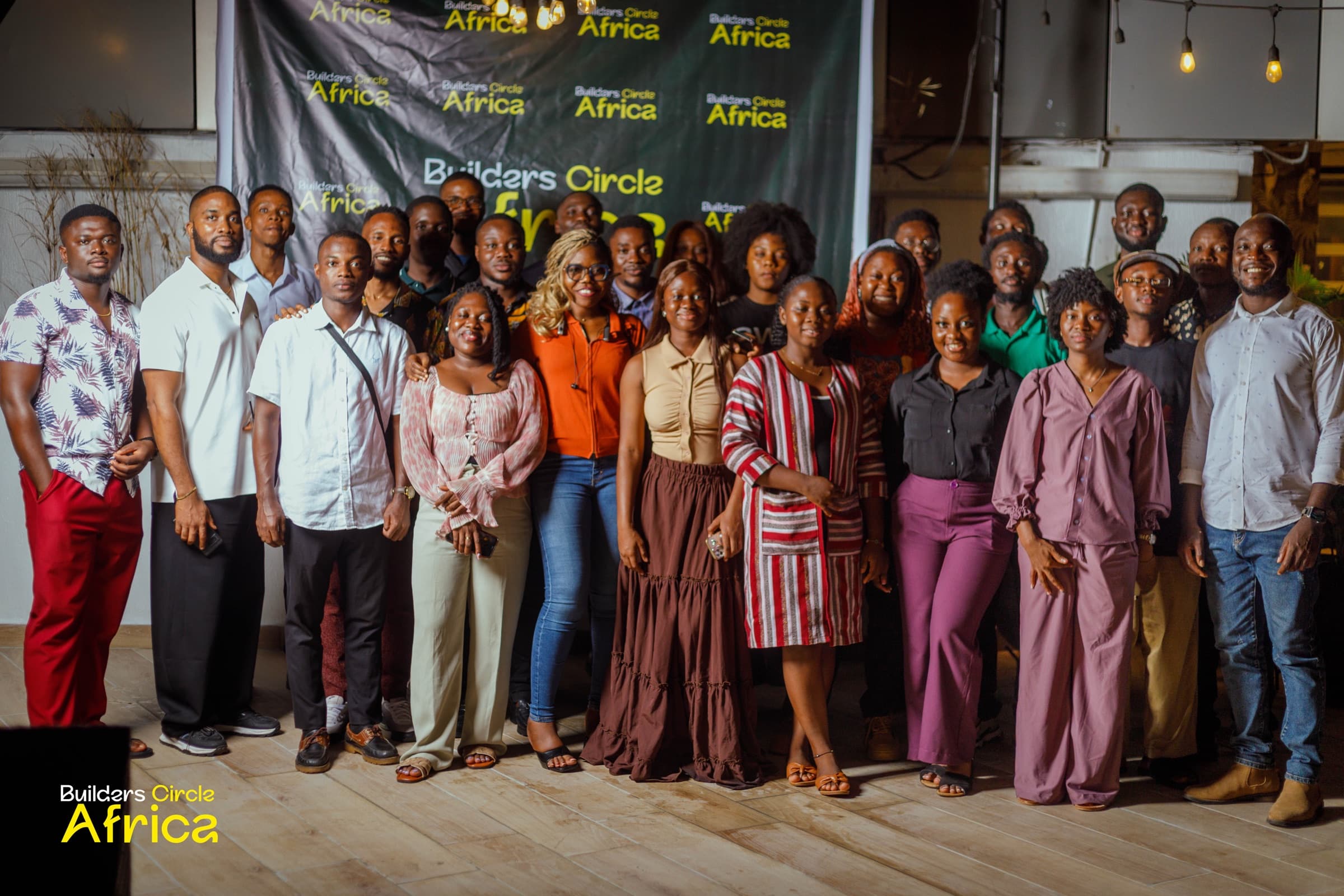 Members of Builders Circle Accra together at the launch